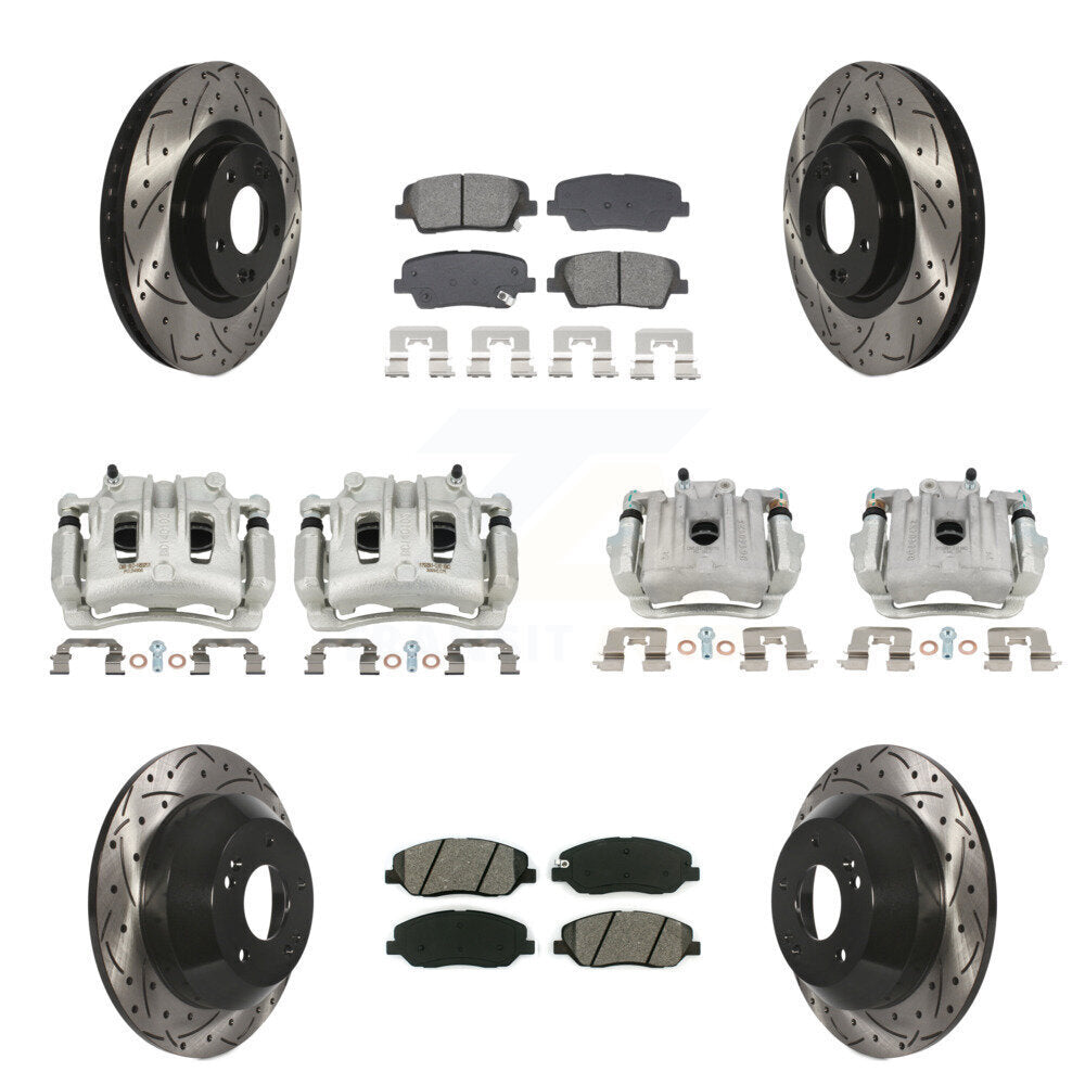 Transit Auto KCD-100663S Disc Brake Kit for 2013-2016 Hyundai Santa Fe, Hyundai Santa Fe XL - Front and Rear product image