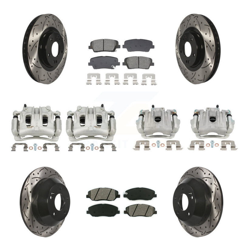 Transit Auto KCD-100663S Disc Brake Kit for 2013-2016 Hyundai Santa Fe, Hyundai Santa Fe XL - Front and Rear product image