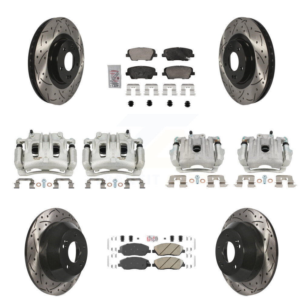 Transit Auto KCD-100664N Disc Brake Kit for 2013-2016 Hyundai Santa Fe, Hyundai Santa Fe XL - Front and Rear product image
