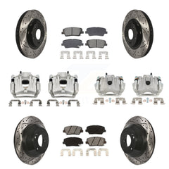 Transit Auto KCD-100665S Disc Brake Kit for 2013-2016 Hyundai Santa Fe Sport - Front and Rear product image