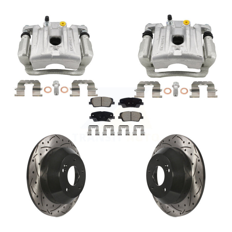 Transit Auto KCD-100666C Disc Brake Kit for 2010-2013 Kia Sorento, Hyundai Santa Fe - Rear product image
