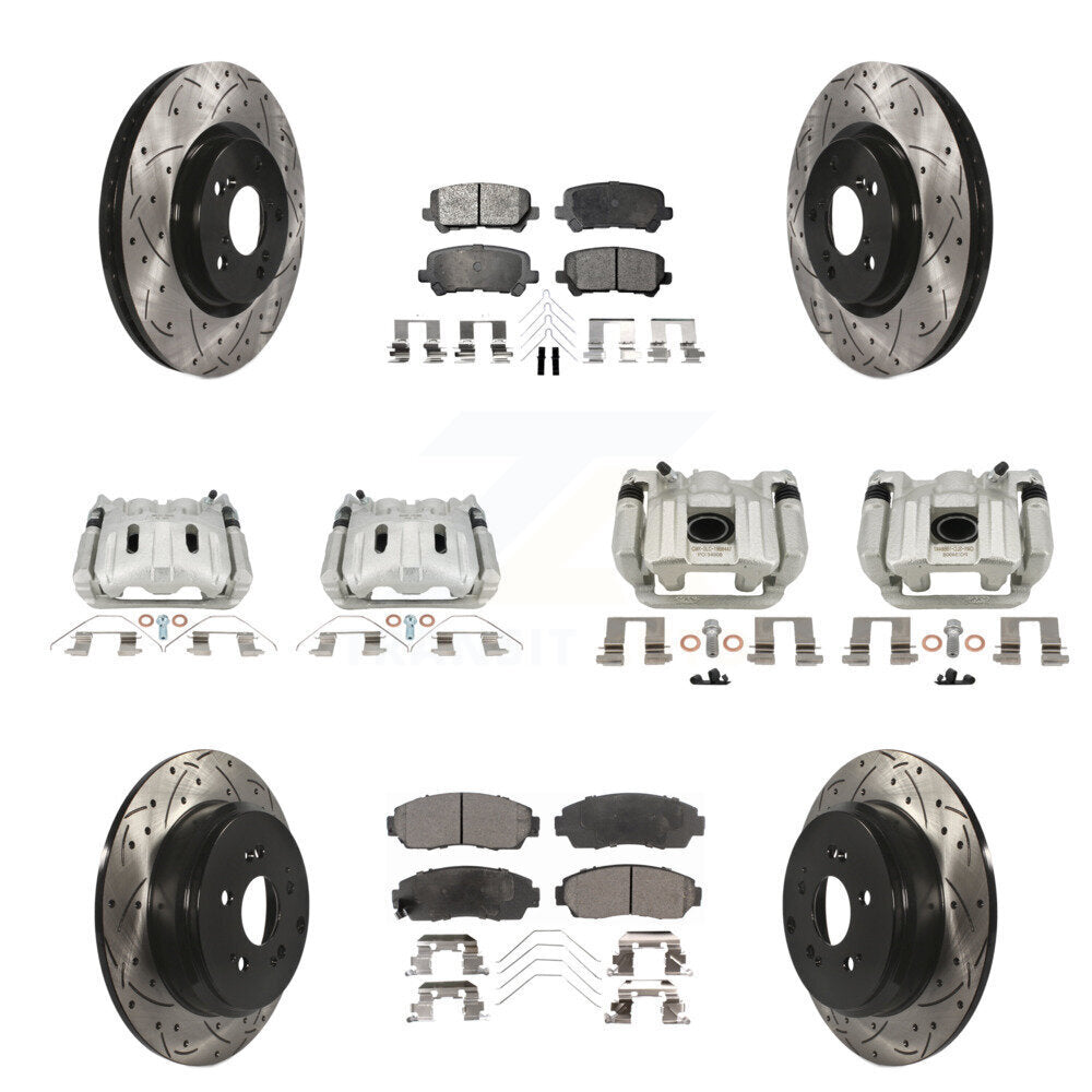 Transit Auto KCD-100666T Disc Brake Kit for 2011-2014 Honda Odyssey - Front and Rear product image