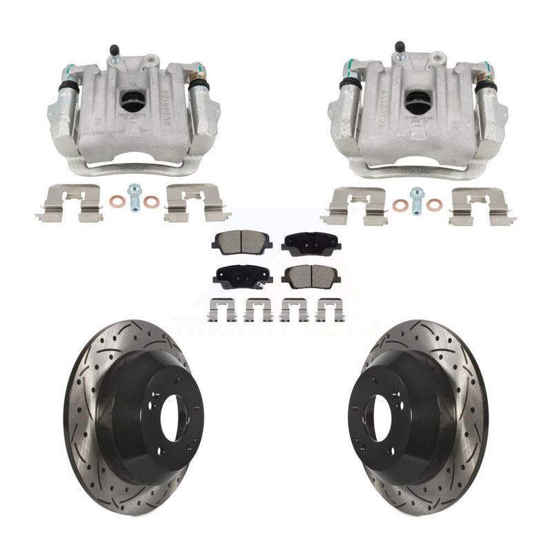 Transit Auto KCD-100667C Disc Brake Kit for 2010-2016 Kia Sorento, Hyundai Santa Fe, Hyundai Santa Fe Sport & more - Rear product image