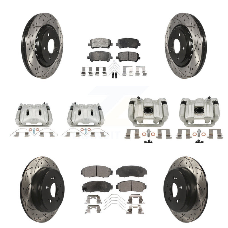 Transit Auto KCD-100667T Disc Brake Kit for 2015-2017 Honda Odyssey - Front and Rear product image