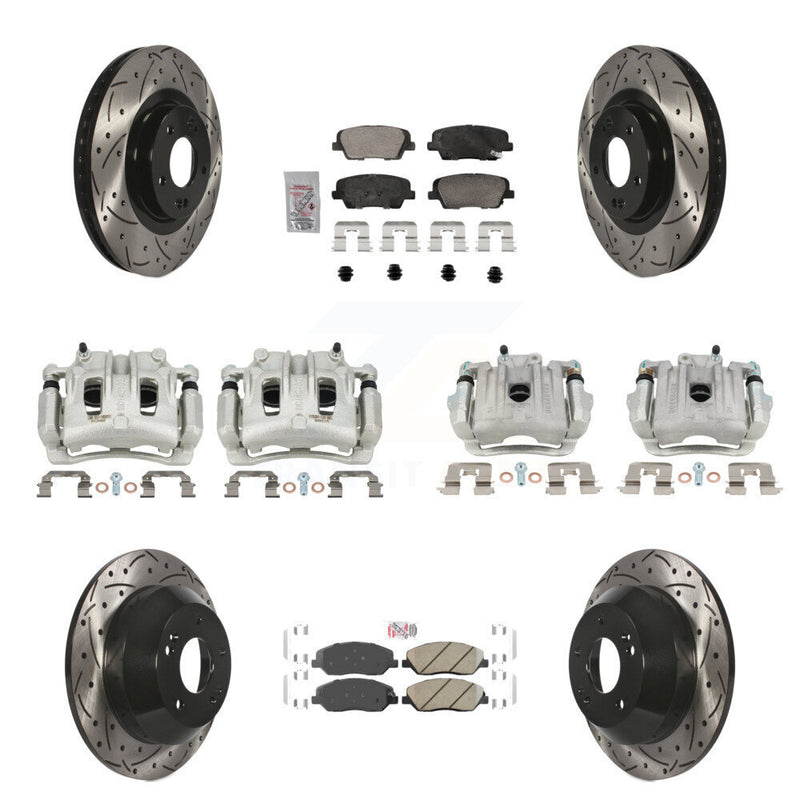 Transit Auto KCD-100668N Disc Brake Kit for 2013-2016 Hyundai Santa Fe, Hyundai Santa Fe XL - Front and Rear product image