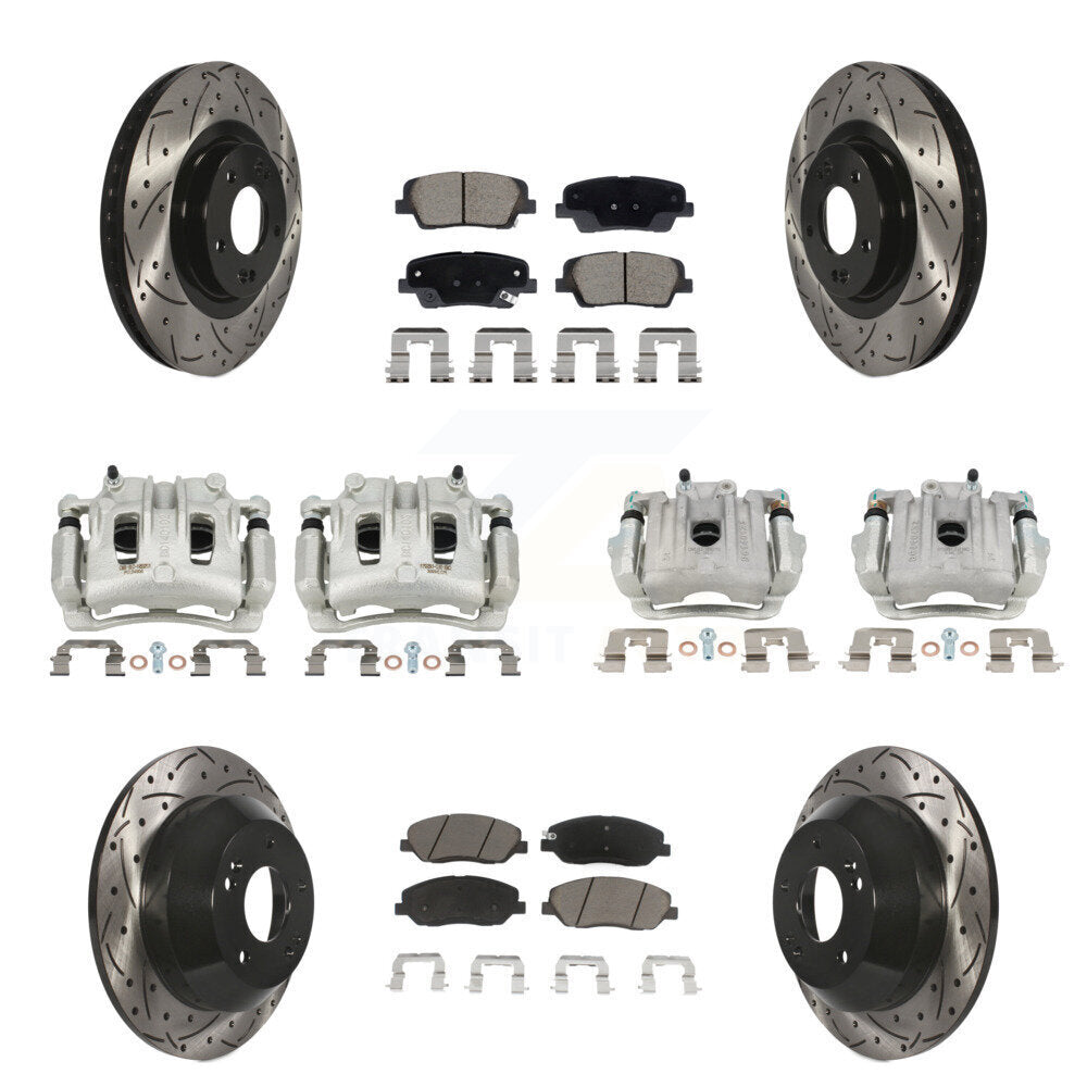 Transit Auto KCD-100669C Disc Brake Kit for 2013-2016 Hyundai Santa Fe, Hyundai Santa Fe XL - Front and Rear product image