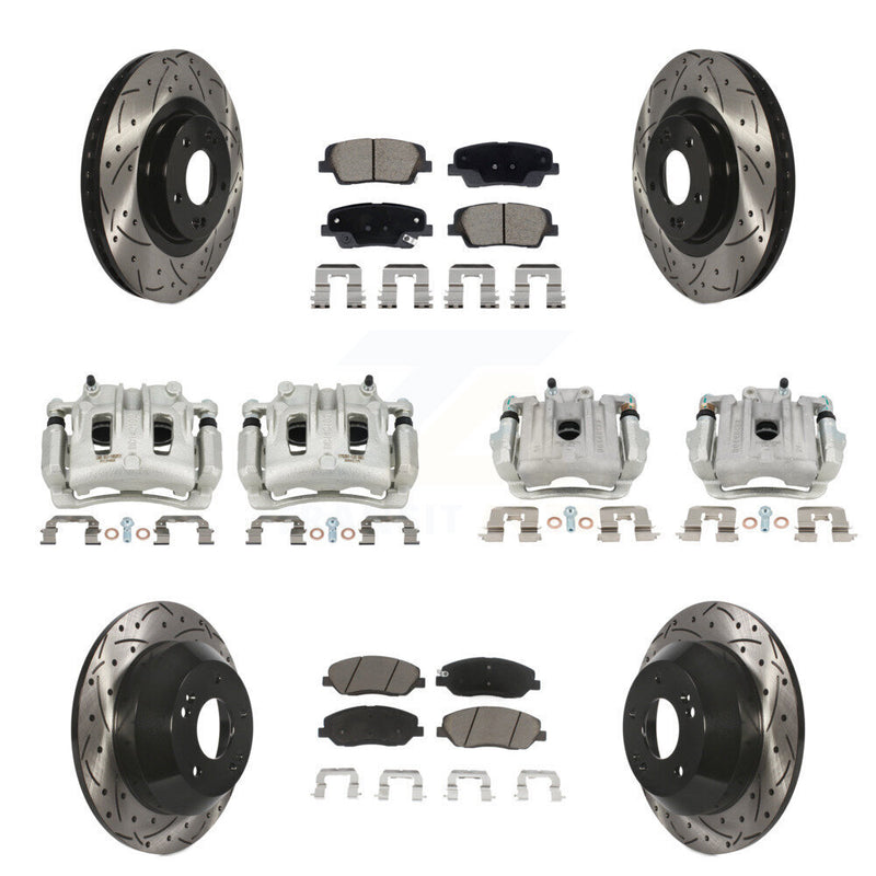 Transit Auto KCD-100669C Disc Brake Kit for 2013-2016 Hyundai Santa Fe, Hyundai Santa Fe XL - Front and Rear product image