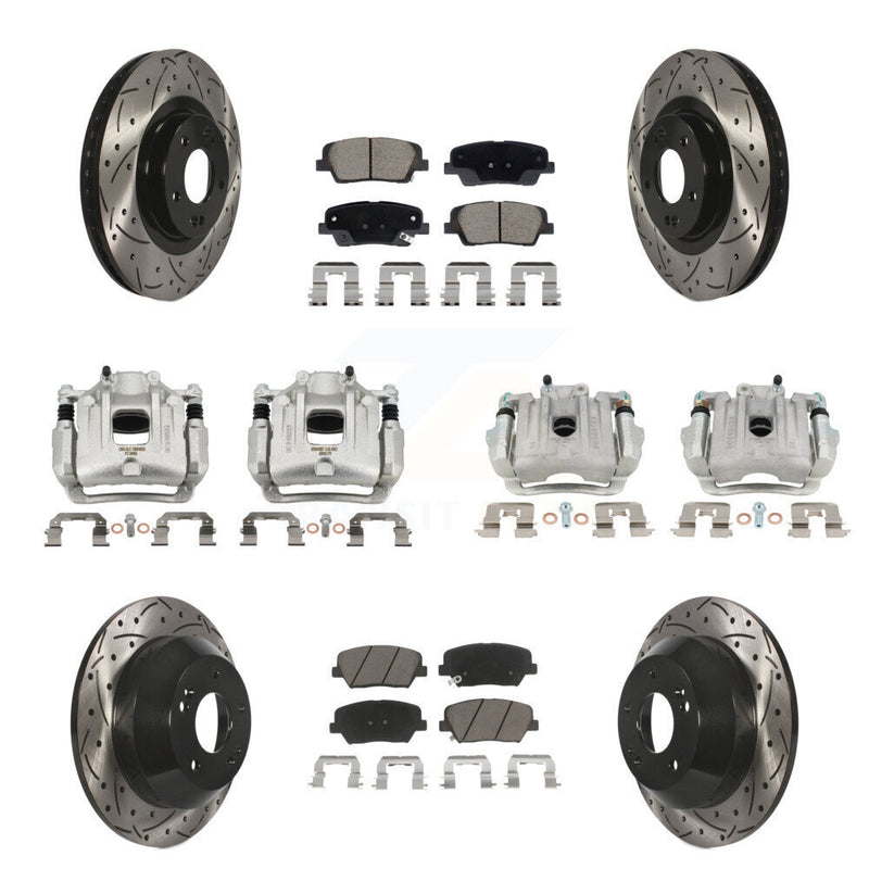 Transit Auto KCD-100670C Disc Brake Kit for 2013-2016 Hyundai Santa Fe Sport - Front and Rear product image