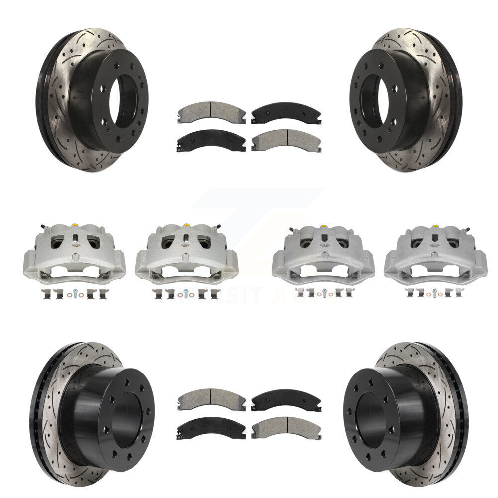 Transit Auto KCD-100674S Disc Brake Kit for 2011-2019 Chevrolet Silverado 3500 HD, GMC Sierra 3500 HD - Front and Rear product image