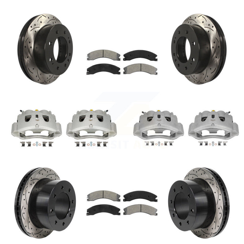 Transit Auto KCD-100674S Disc Brake Kit for 2011-2019 Chevrolet Silverado 3500 HD, GMC Sierra 3500 HD - Front and Rear product image