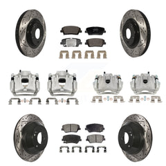 Transit Auto KCD-100675P Disc Brake Kit for 2013-2016 Hyundai Santa Fe Sport - Front and Rear product image