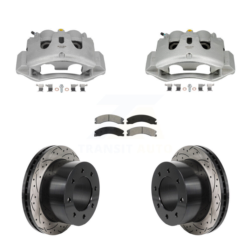 Transit Auto KCD-100676S Disc Brake Kit for 2011-2019 Chevrolet Silverado 3500 HD, GMC Sierra 3500 HD - Rear product image