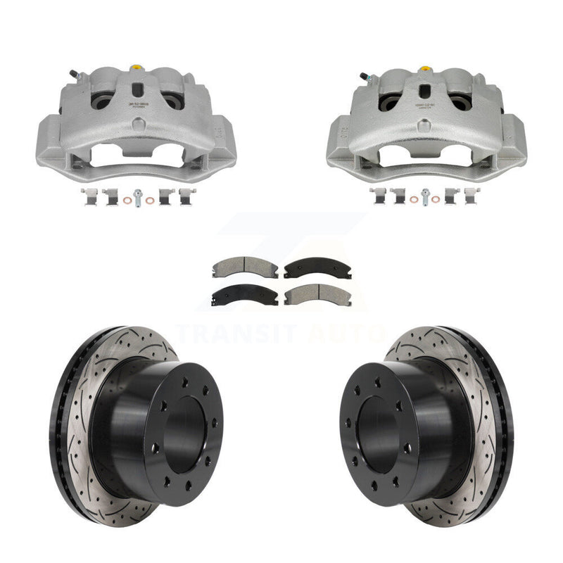 Transit Auto KCD-100676S Disc Brake Kit for 2011-2019 Chevrolet Silverado 3500 HD, GMC Sierra 3500 HD - Rear product image
