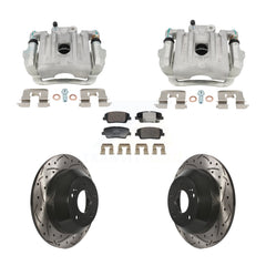 Transit Auto KCD-100677T Disc Brake Kit for 2010-2016 Kia Sorento, Hyundai Santa Fe, Hyundai Santa Fe Sport & more - Rear product image
