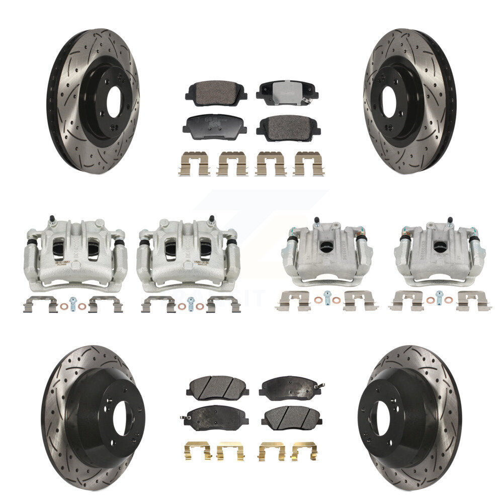 Transit Auto KCD-100679T Disc Brake Kit for 2013-2016 Hyundai Santa Fe, Hyundai Santa Fe XL - Front and Rear product image