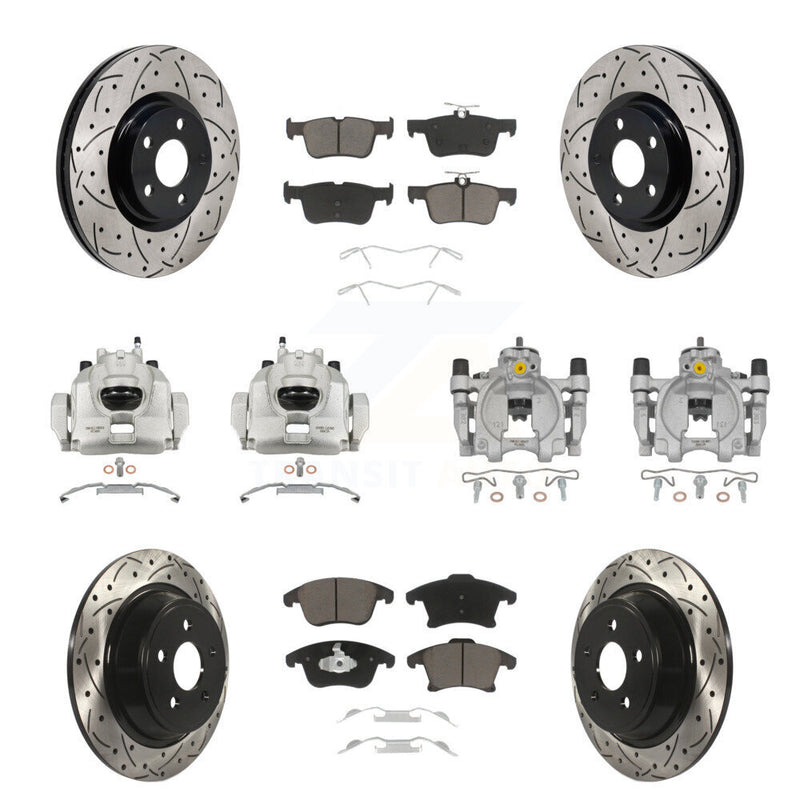 Transit Auto KCD-100680C Disc Brake Kit for 2017-2020 Lincoln MKZ - Front and Rear product image