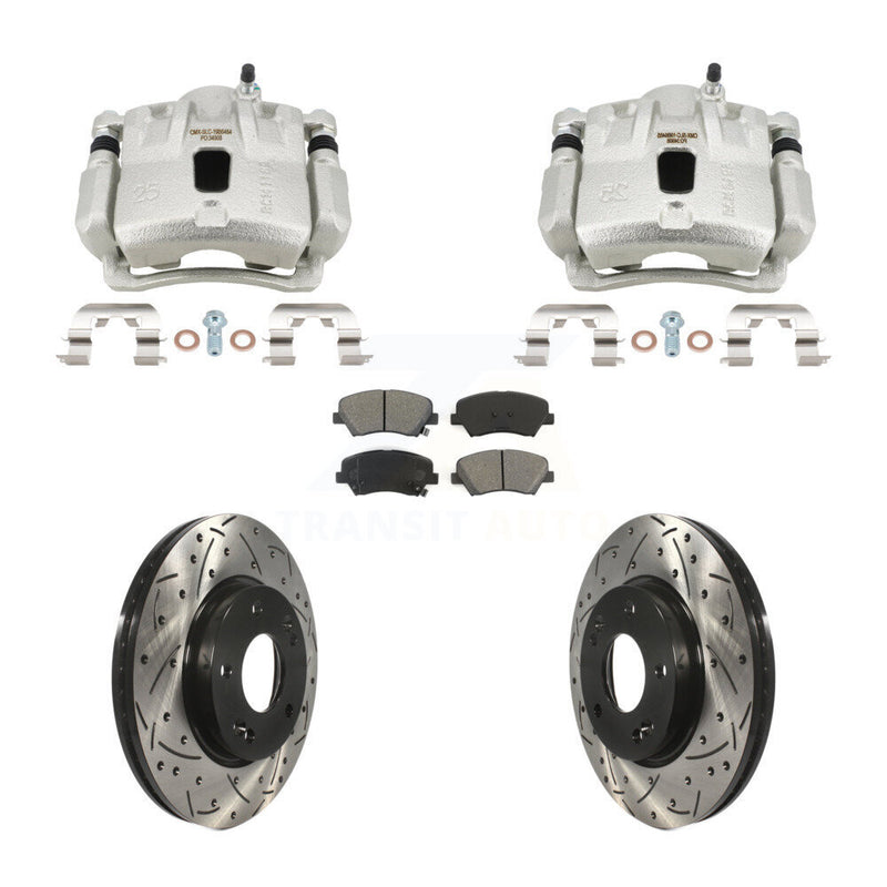 Transit Auto KCD-100680S Disc Brake Kit for 2013-2016 Hyundai Elantra, Hyundai Elantra Coupe - Front product image