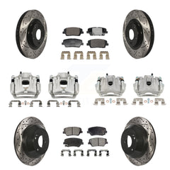 Transit Auto KCD-100680T Disc Brake Kit for 2013-2016 Hyundai Santa Fe Sport - Front and Rear product image