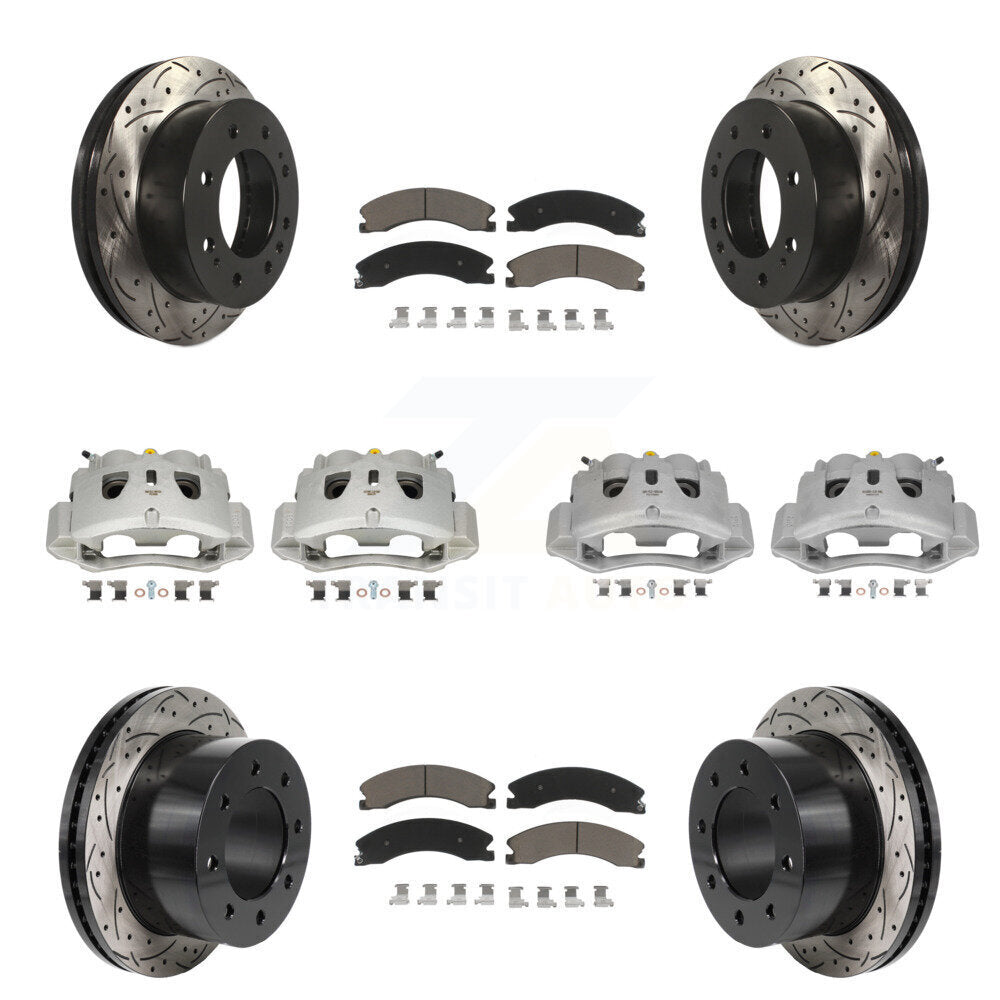 Transit Auto KCD-100681C Disc Brake Kit for 2011-2019 Chevrolet Silverado 3500 HD, GMC Sierra 3500 HD - Front and Rear product image