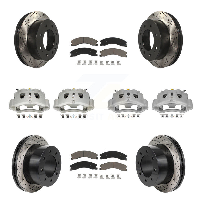 Transit Auto KCD-100681C Disc Brake Kit for 2011-2019 Chevrolet Silverado 3500 HD, GMC Sierra 3500 HD - Front and Rear product image