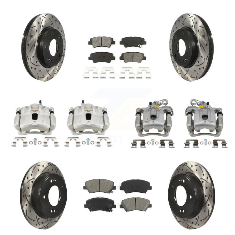 Transit Auto KCD-100681S Disc Brake Kit for 2013-2016 Hyundai Elantra, Hyundai Elantra Coupe - Front and Rear product image