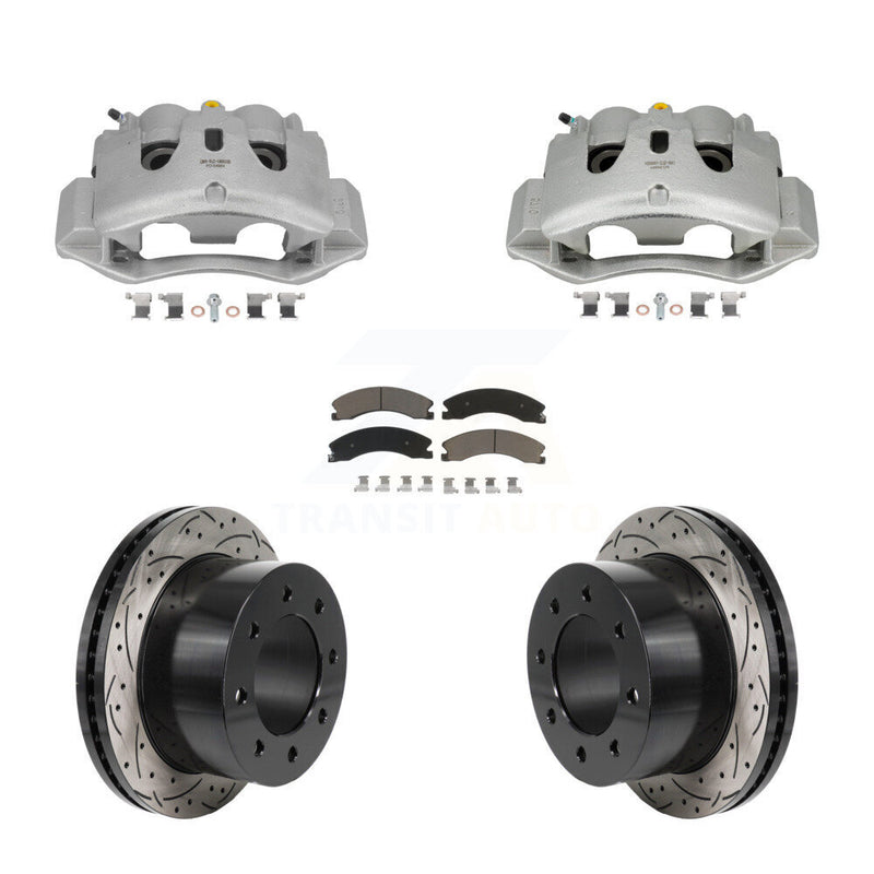 Transit Auto KCD-100683C Disc Brake Kit for 2011-2019 Chevrolet Silverado 3500 HD, GMC Sierra 3500 HD - Rear product image