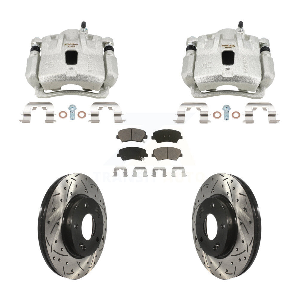 Transit Auto KCD-100687C Disc Brake Kit for 2013-2016 Hyundai Elantra, Hyundai Elantra Coupe - Front product image
