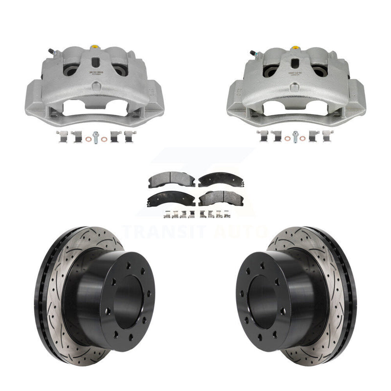 Transit Auto KCD-100693P Disc Brake Kit for 2011-2019 Chevrolet Silverado 3500 HD, GMC Sierra 3500 HD - Rear product image