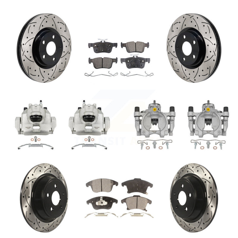 Transit Auto KCD-100693T Disc Brake Kit for 2017-2020 Lincoln MKZ - Front and Rear product image