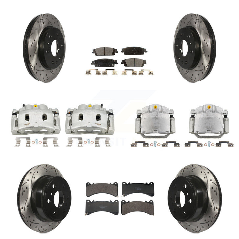 Transit Auto KCD-100694T Disc Brake Kit for 2014-2020 Chevrolet Suburban, Cadillac Escalade, Cadillac Escalade ESV & more - Front and Rear product image