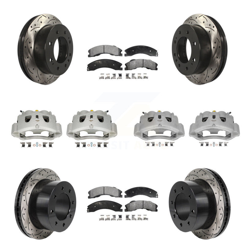 Transit Auto KCD-100695T Disc Brake Kit for 2011-2019 Chevrolet Silverado 3500 HD, GMC Sierra 3500 HD - Front and Rear product image