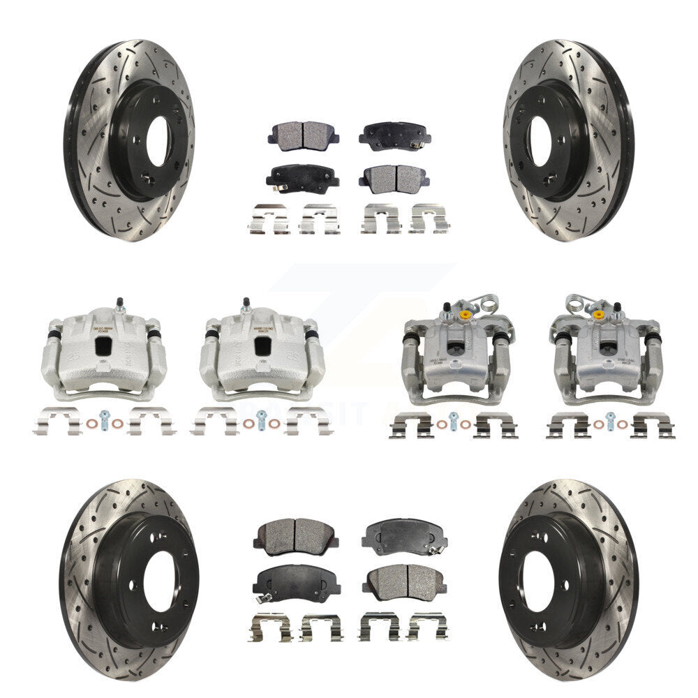 Transit Auto KCD-100698P Disc Brake Kit for 2013-2016 Hyundai Elantra, Hyundai Elantra Coupe - Front and Rear product image