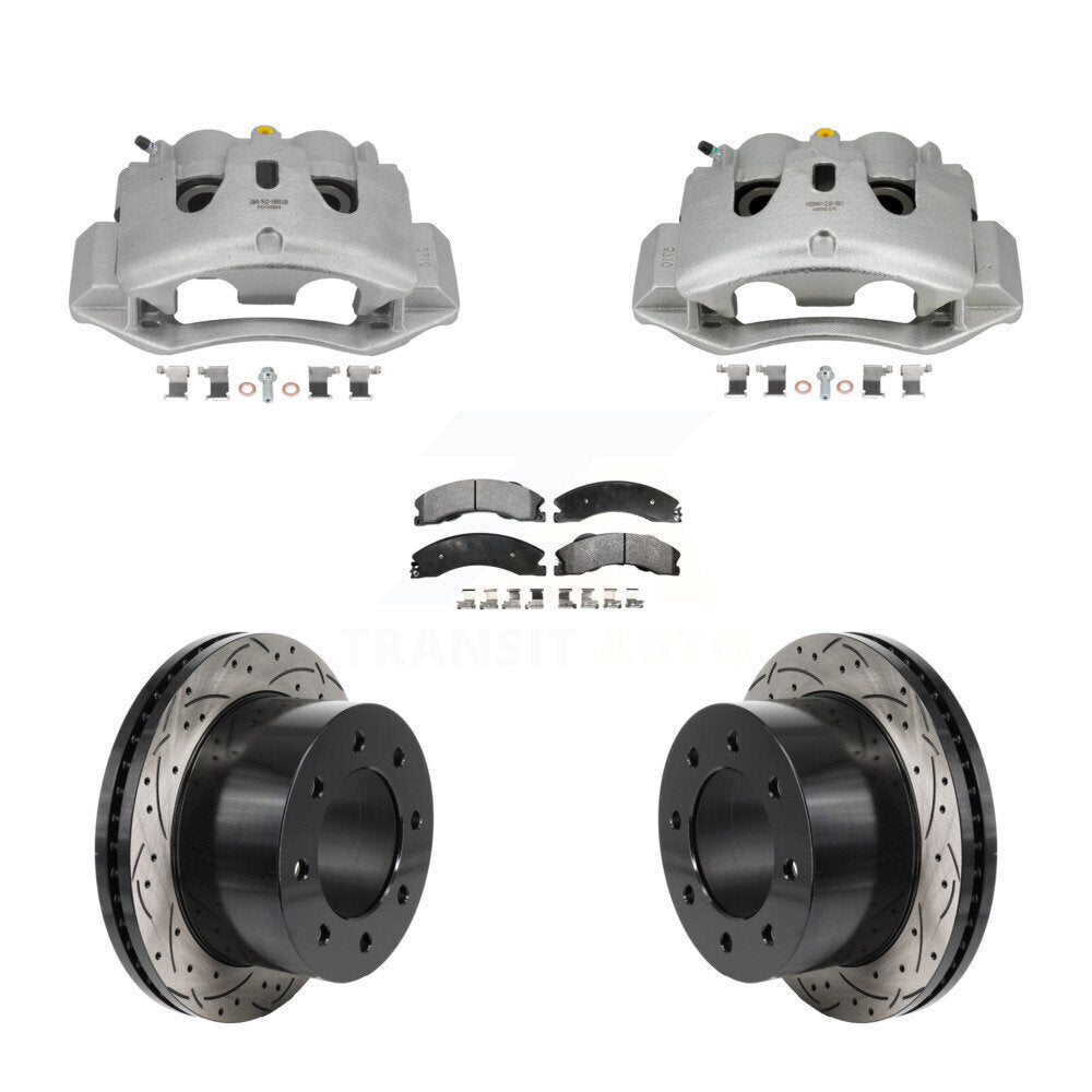 Transit Auto KCD-100698T Disc Brake Kit for 2011-2019 Chevrolet Silverado 3500 HD, GMC Sierra 3500 HD - Rear product image