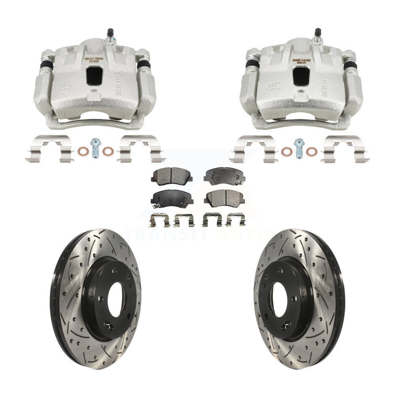 Transit Auto KCD-100702T Disc Brake Kit for 2013-2016 Hyundai Elantra, Hyundai Elantra Coupe - Front product image
