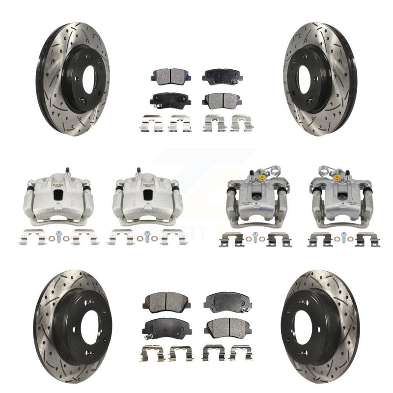 Transit Auto KCD-100703T Disc Brake Kit for 2013-2016 Hyundai Elantra, Hyundai Elantra Coupe - Front and Rear product image