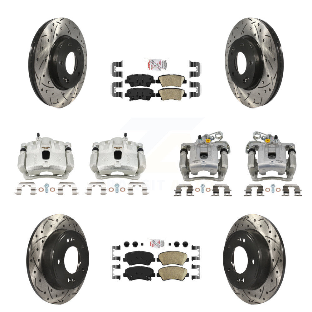 Transit Auto KCD-100705N Disc Brake Kit for 2011-2012 Hyundai Elantra - Front and Rear product image