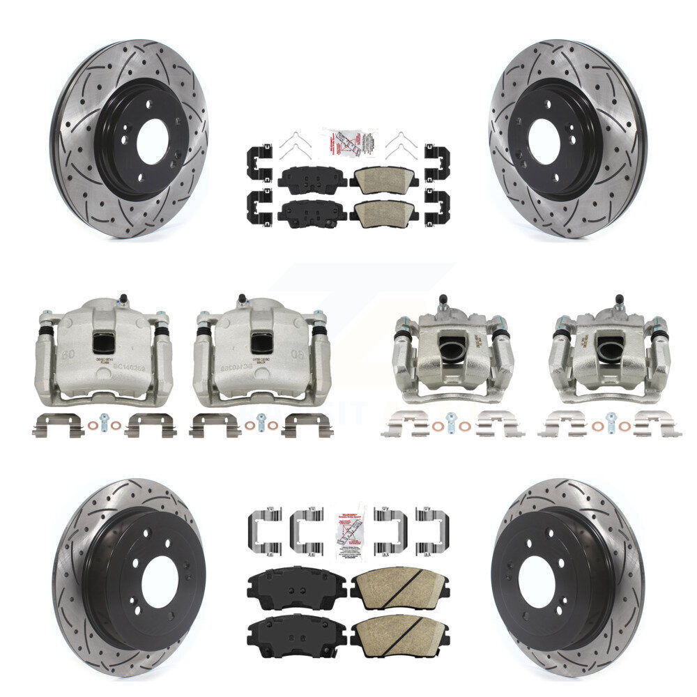 Transit Auto KCD-100709N Disc Brake Kit for 2016-2021 Hyundai Tucson, Kia Sportage - Front and Rear product image