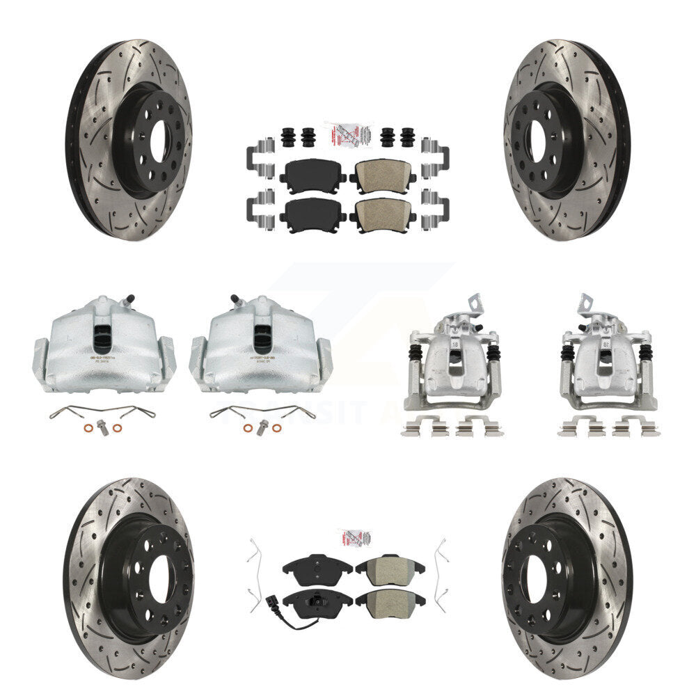 Transit Auto KCD-100712N Disc Brake Kit for 2012 Volkswagen CC - Front and Rear product image