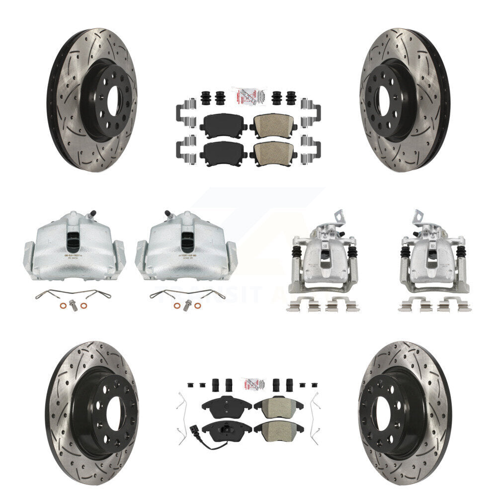 Transit Auto KCD-100714N Disc Brake Kit for 2012 Volkswagen CC - Front and Rear product image