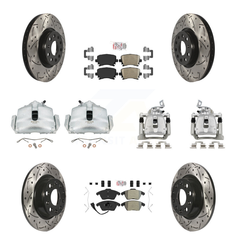 Transit Auto KCD-100715N Disc Brake Kit for 2012 Volkswagen CC - Front and Rear product image