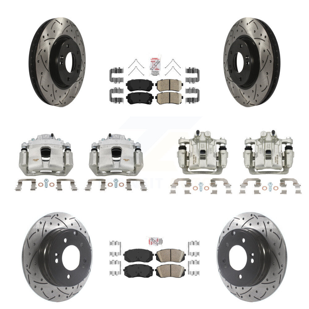 Transit Auto KCD-100716N Disc Brake Kit for 2016 Hyundai Sonata - Front and Rear product image