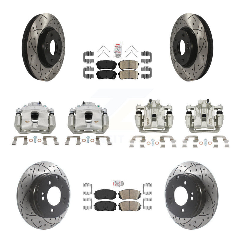 Transit Auto KCD-100716N Disc Brake Kit for 2016 Hyundai Sonata - Front and Rear product image