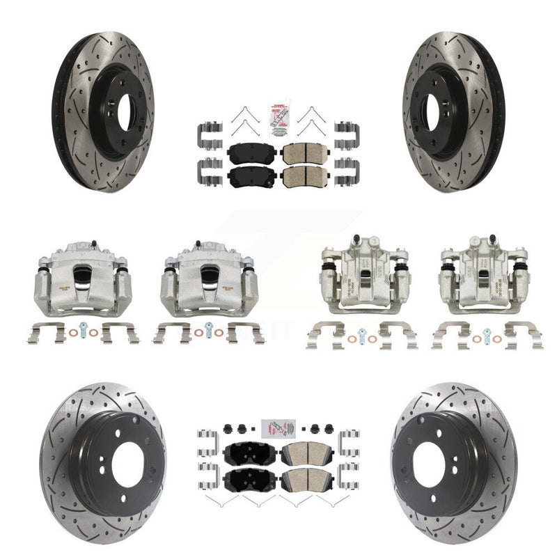 Transit Auto KCD-100717N Disc Brake Kit for 2016 Hyundai Sonata - Front and Rear product image