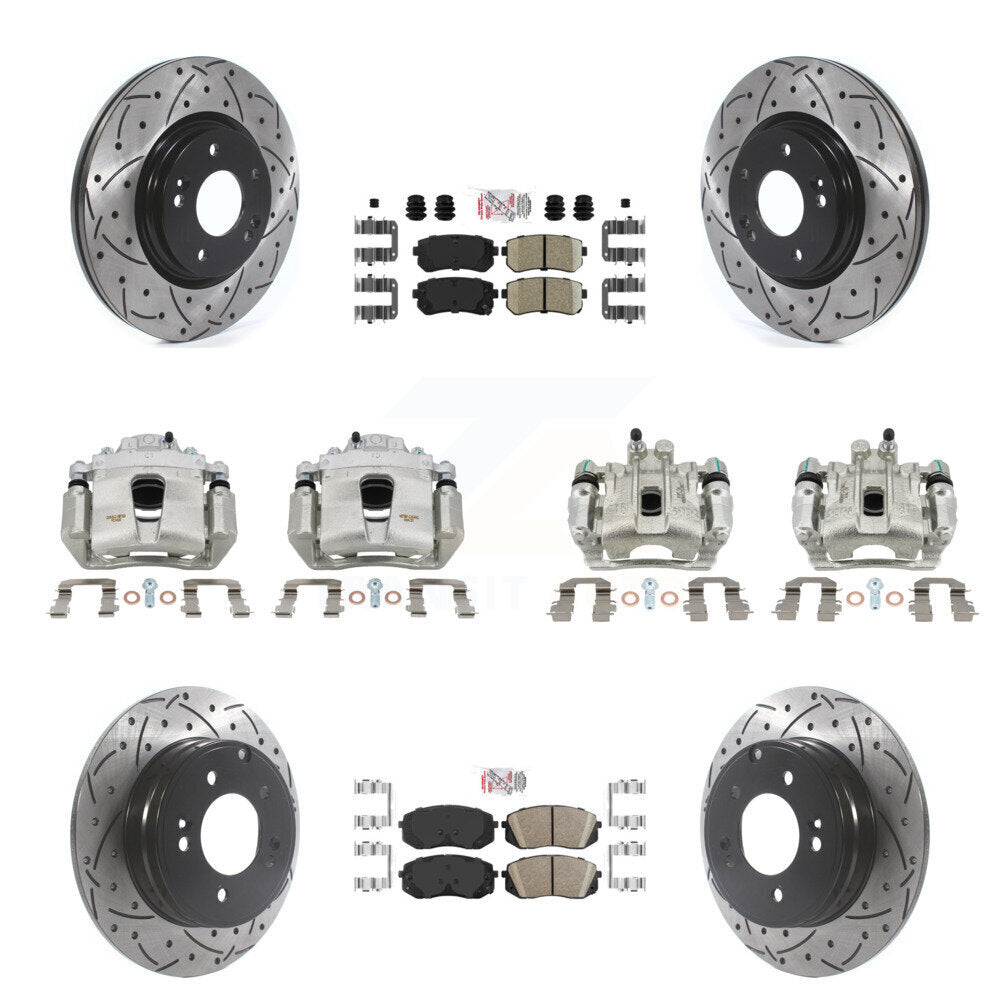Transit Auto KCD-100718N Disc Brake Kit for 2015-2016 Hyundai Sonata - Front and Rear product image
