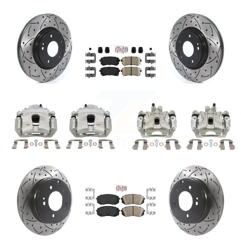Transit Auto KCD-100718N Disc Brake Kit for 2015-2016 Hyundai Sonata - Front and Rear product image