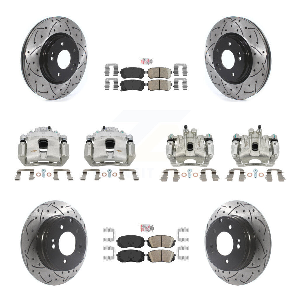 Transit Auto KCD-100719N Disc Brake Kit for 2015-2016 Hyundai Sonata - Front and Rear product image