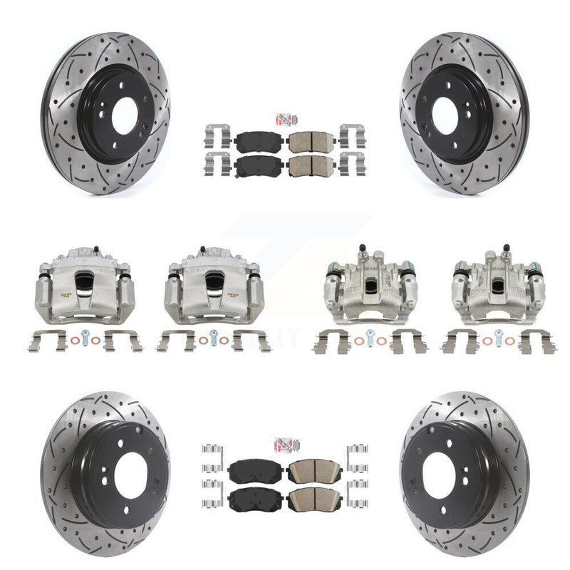 Transit Auto KCD-100719N Disc Brake Kit for 2015-2016 Hyundai Sonata - Front and Rear product image