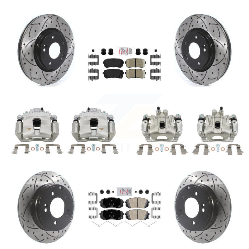Transit Auto KCD-100720N Disc Brake Kit for 2015-2016 Hyundai Sonata - Front and Rear product image