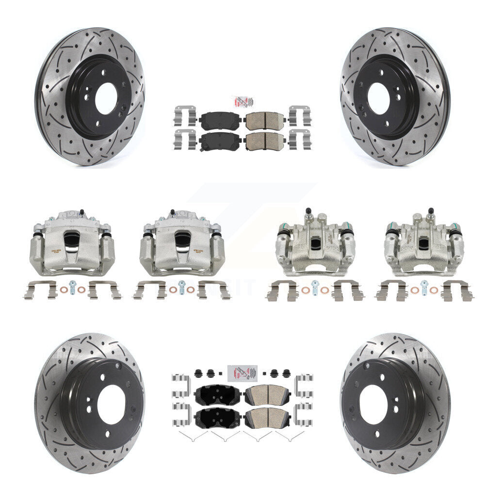 Transit Auto KCD-100721N Disc Brake Kit for 2015-2016 Hyundai Sonata - Front and Rear product image