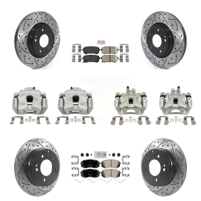 Transit Auto KCD-100721N Disc Brake Kit for 2015-2016 Hyundai Sonata - Front and Rear product image